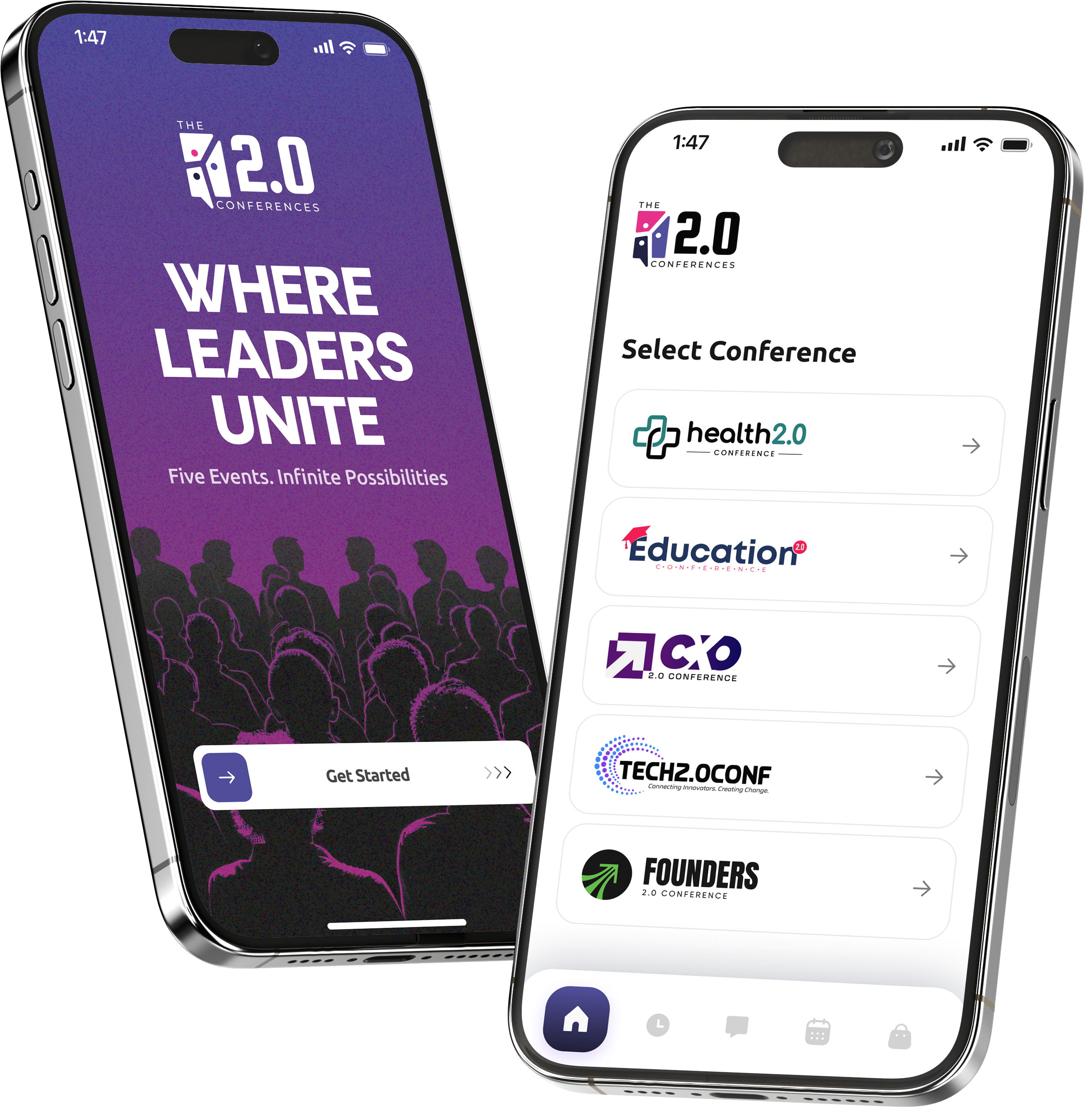 The 2.0 Conferences mobile app preview
